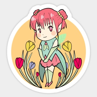 Chibi Anime Girl Fantasy Fairy Sticker